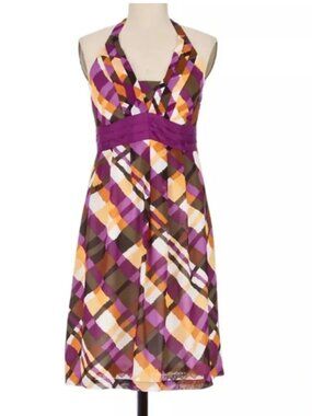 Anthropologie Moulinette Soeurs Etty Lined Halter Empire Waist Dress 2 (Small)